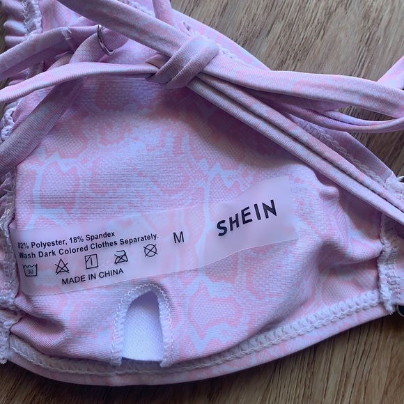 Shein Pink Cheetah Bikini Brand New Medium - Picture 4 of 6